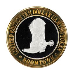 .999 Fine Silver Boomtown Reno, Nevada $10 Limited Edition Gaming Token