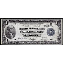 1918 $1 Federal Reserve Bank Note Minneapolis