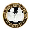 Image 2 : .999 Silver Silver Club Casino Sparks, NV $10 Limited Edition Casino Gaming Token