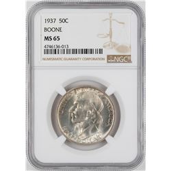 1937 Boone Commemorative Half Dollar Coin NGC MS65