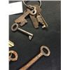 Image 2 : Lot of Vintage Skeleton Keys and Other Vintage Keys