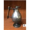 Image 2 : Vintage Silver Plate Jug with Wooden Handle. 8.5" Tall