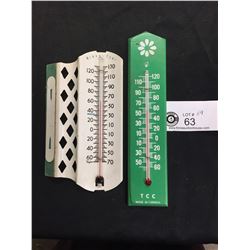 2 Vintage House Thermometers 1960's-70's