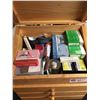 Image 2 : Vintage Dentistry Equipment/ Supplies in Wood Case. 12.5 " W x 9" L x 14"H