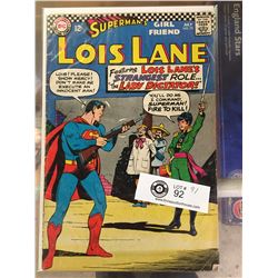 DC Comics Superman's Girlfriend Lois Lane No.75 In Plastic Bag on White Boards