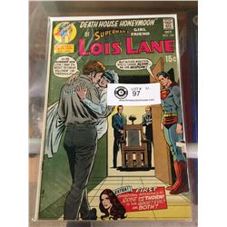 DC Comics Superman's Girlfriend Lois Lane No.105   Death House Honeymoon In Plastic Bag on White Boa