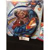 Image 2 : Nice Superman Lot. New In Package, Superman Frisbee, Bifold Wallet, Plus 2 Sheets of Stickers