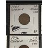 Image 2 : 19 Canadian 1 Cent Coins in a holder 1927-1967