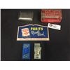 Image 1 : Vintage Shaving Lot. Gillette Razors,Blades,Soapdish, Plus a Purity Flour Promotional Savings Book/K