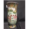Image 2 : Very Nice Asian Vase Horse Scene Hand Painted 8.5" Tall Originally Sold at The Bay. No Chips or Crac
