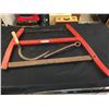 Image 1 : Vintage Tool Lot. Cross Saw. Old Wrench and A Sickle. Saw Can be Broken Down For Shipping