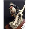 Image 2 : Nice Decorative Hunting Dog Figure With Goose in Mouth. On a Wooden Base. 9" L x 8" H High Quality R