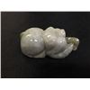 Image 2 : Jade Pig Pendant 1" W x 1.5" Comes with a Laminated Certificate