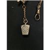 Image 2 : Antique Watch Chain with Masonic Fob Pendant