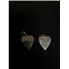 Image 2 : Pair of Sterling Silver Earrings Heart Shaped Plus 1 Pair of Gold Plated Earrings