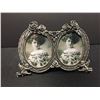 Image 2 : Small Pewter Picture Frame. Holds 2 Pictures