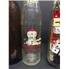 Image 2 : Vintage Milk Bottle Full of Dice.Vintage Tall Brown Beer Bottle, Island Bottling Co.