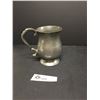 Image 2 : Victorian /Edwardian English Pewter Tankard 5" h x 6" w