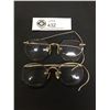 Image 1 : 2 Pairs of Antique Glasses/ Spectacles. As Found