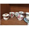 Image 2 : Shelf Lot of Various Fine China Tea Cups. Royal Albert, Edinburgh China, Royal Stafford Etc. Plus 1 