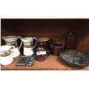 Image 1 : Shelf Lot of Various Collectibles. Pottery, Glass etc