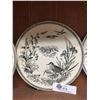 Image 2 : 3 Florentine Plates. Country Scenes with Castle in Background and Bird. 2 Of them on Hangers. Very N