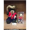Image 1 : 2 RCMP Dolls 1 in a Hard Plastic Museum Case, and the Other is a Big Stuffy with The Certificate on 