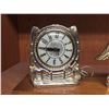 Image 2 : Nice Vintage Mantle Clock With Horse, On a Wooden Base. Very Nice Piece