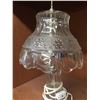 Image 2 : Nice Vintage Crystal Plug In Lamp. 16" Tall in Very Good Shape