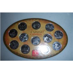 1999 and 2000 Canada Quarter - 25 cent - sets
