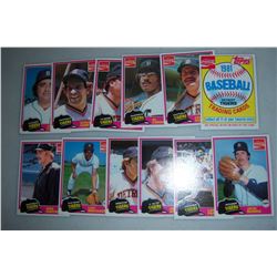 1981 Topps Coca Cola Baseball Detroit Tigers Team set