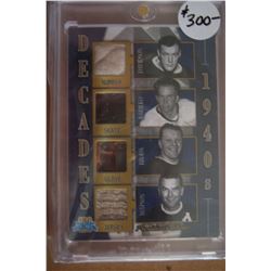 Broda Barilko Watson Davidson Toronto Maple Leafs 1940's Game Used Relic card 5/5