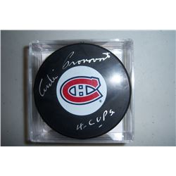 Andre Pronovost Autographed Puck with Classic Authentic COA