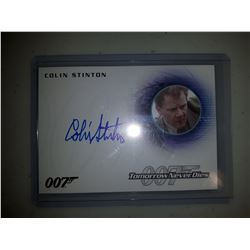 James Bond Colin Stinton as Dr. Greenwalt Autograph card A239