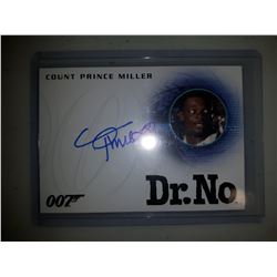 James Bond Count Prince Miller Autograph card A268