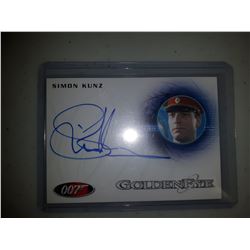 James Bond Simon Kunz as Duty Officer Autograph card A211