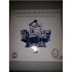 2002-03 Toronto Maple Leafs Toronto Sun Medallion Collection set