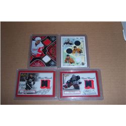 Hockey Lot of 4 Jersey cards