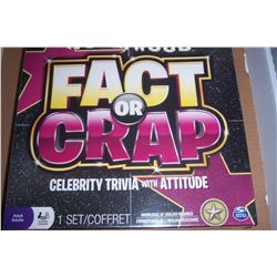 Hollywood Fact or Crap Celebrity Trivia Game