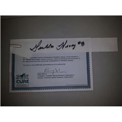 Geraldine Heaney Autographed Jersey Number