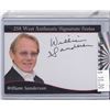 Image 1 : 258 West Authentic Signature Series William Sanderson Autographed card