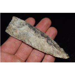 4 1/4" Early Archaic Beveled Lance, Missouri, Found by