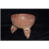 Image 3 : 5 7/8" D Mayan Painted Vessel, Tri Rattle Legs, Good