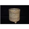 Image 1 : 5 1/2" Tall Mayan Tri Leg Vessel, Outstanding Carved