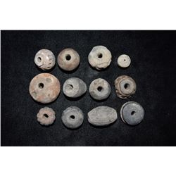 Grouping of Mayan Pottery Beads, Pre Columbian, Ex Herb