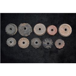 Grouping of Mayan Pottery Beads, Pre Columbian, Ex Herb