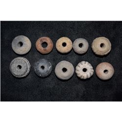 Grouping of Mayan Pottery Beads, Pre Columbian, Ex Herb