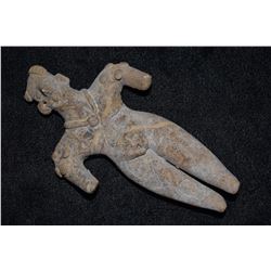 4 1/4" Tall Pottery Human Effigy, Pre Columbian, Ex