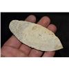 Image 2 : 4" Early Paleo Ovoid Blade, Ground 1/2 Way Up the Base,