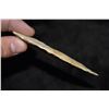 Image 3 : 4" Early Paleo Ovoid Blade, Ground 1/2 Way Up the Base,